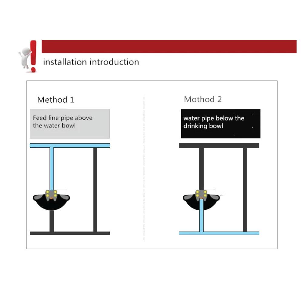 21.5cm Cattle Drinking Bowl - Iron Cast Mounted Automatic Water Cow