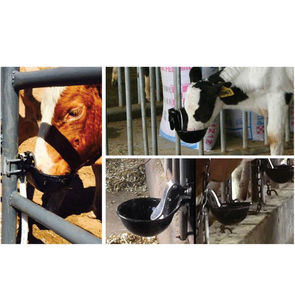 21.5cm Cattle Drinking Bowl - Iron Cast Mounted Automatic Water Cow